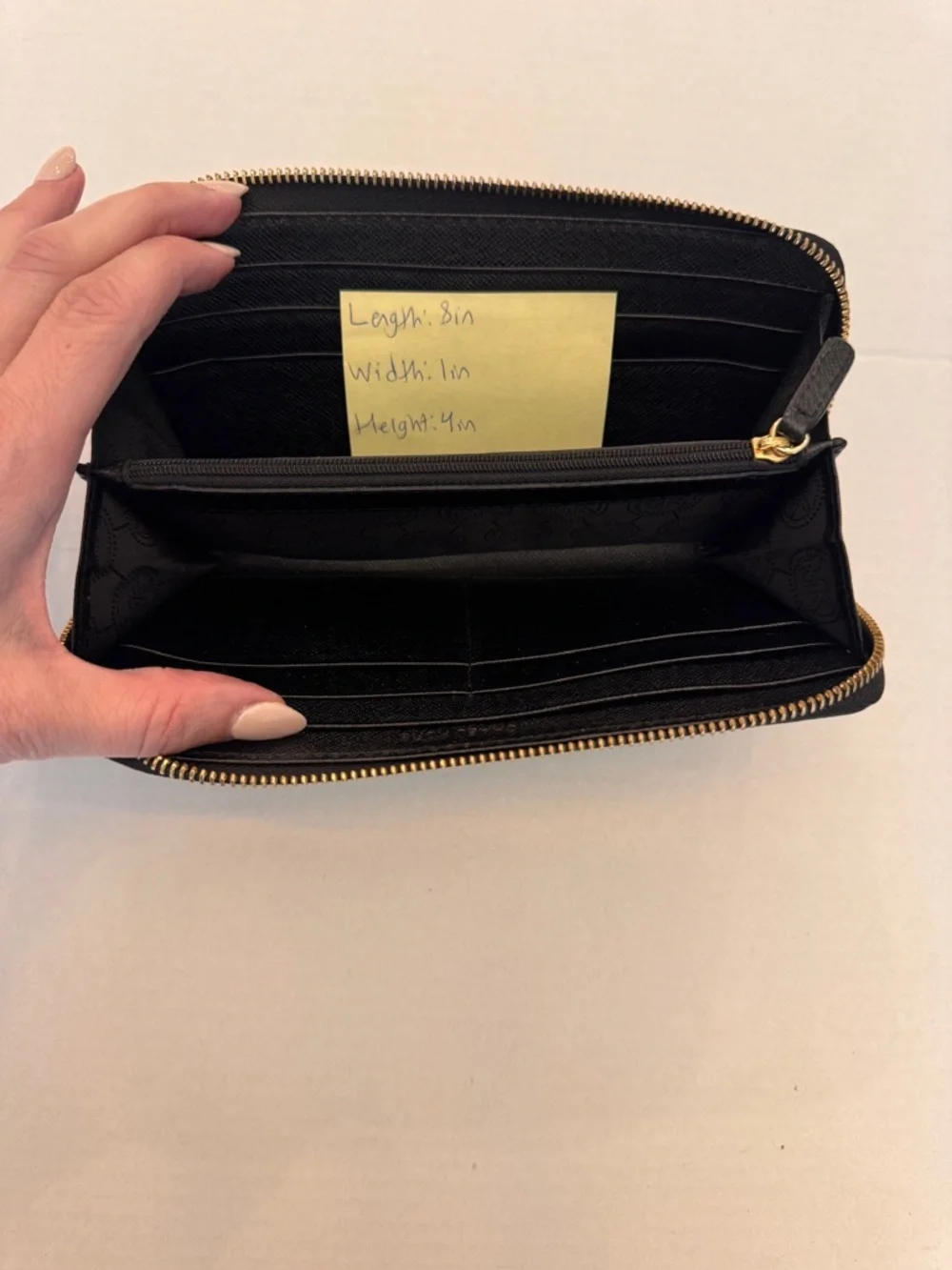 Michael Kors Wallet Jet Set Black Full Zip - Picture 4 of 7